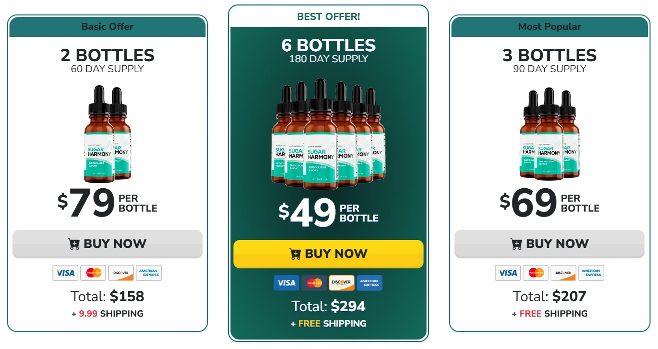 Sugar Harmony checkout page